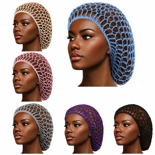 Multi-Color Crochet Hair Net